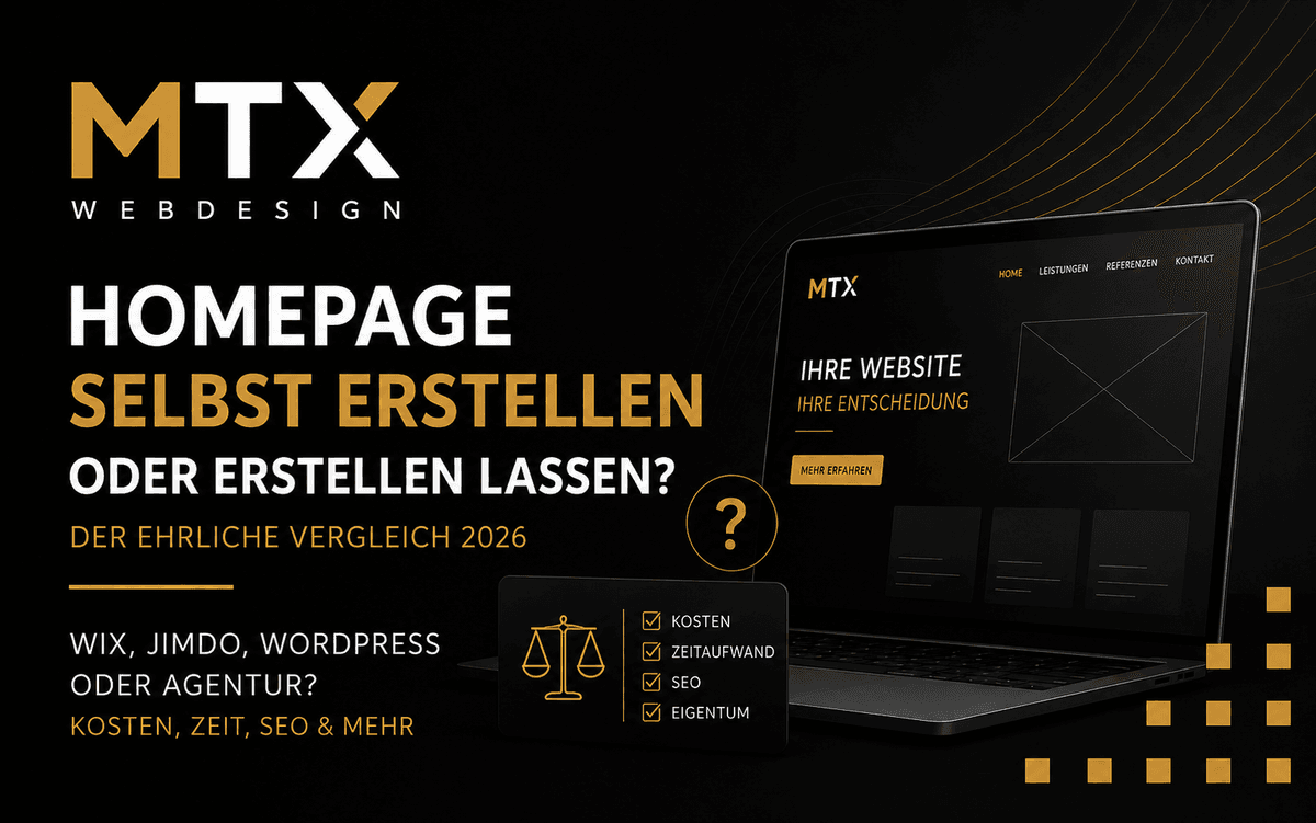 Vergleich: Homepage selbst mit einem Baukasten erstellen oder von einer Webagentur erstellen lassen